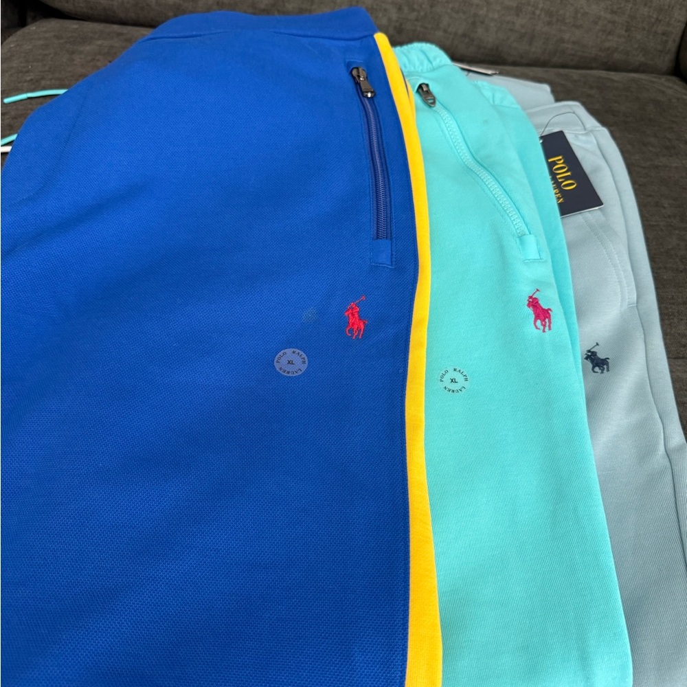 Polo by Ralph Lauren ' Blue & Aqua Cotton Blend Bottoms